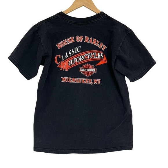 Vintage 2001 Harley Davidson T-Shirt Milwaukee WI Graphic Medium - Picture 2 of 8